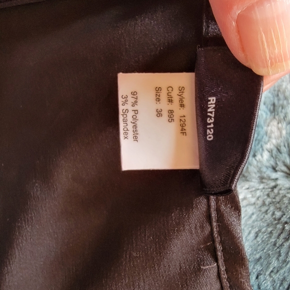 VINTAGE FREDERICK'S OF HOLLYWOOD BLACK SATIN CORSET - Picture 8 of 10